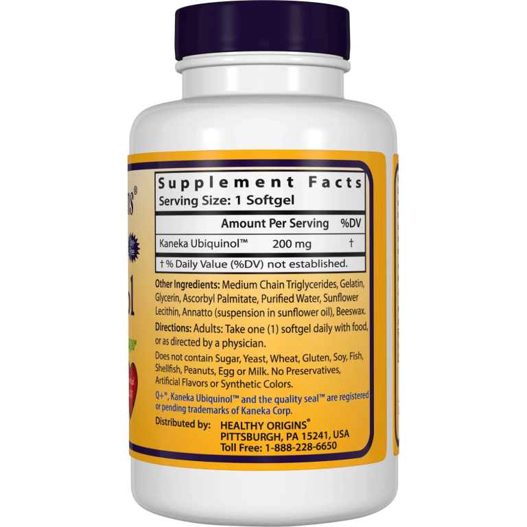 Healthy Origins® Ubiquinol 200 mg (60 Count) NewQ NewQ